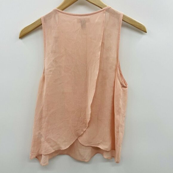 Chelsea28 Womens Small Sleeveless Beaded Rhinestone Blouse Pink Salmon $68 1255 - Picture 4 of 8